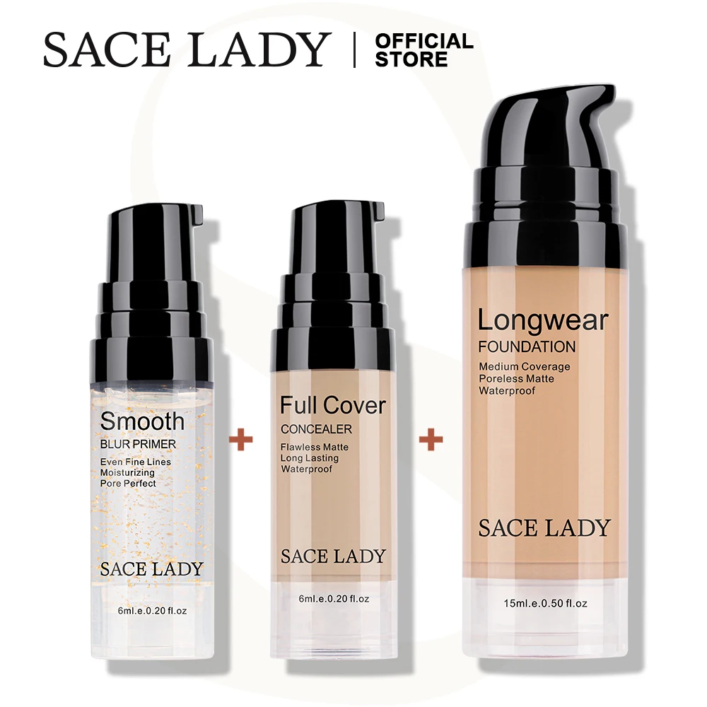 SACE LADY основа для лица набор макияжа гладкая грунтовка матовая полное покрытие