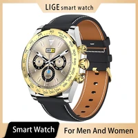 lige men business smart watch has heart rate monitor sport fitness tracker functional new luxury smart watch for android ios