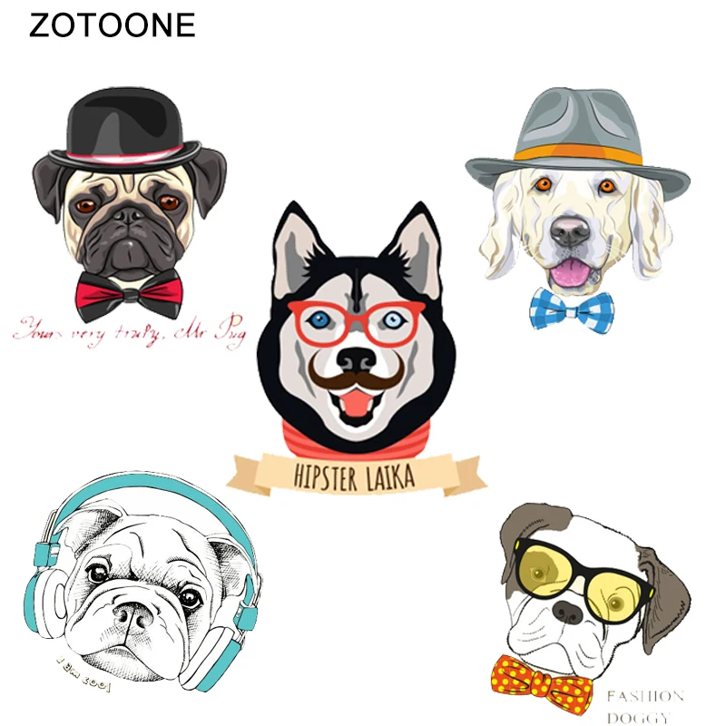 Термоклейкие нашивки ZOTOONE футболка сделай сам одежда с принтом собаки Виниловая
