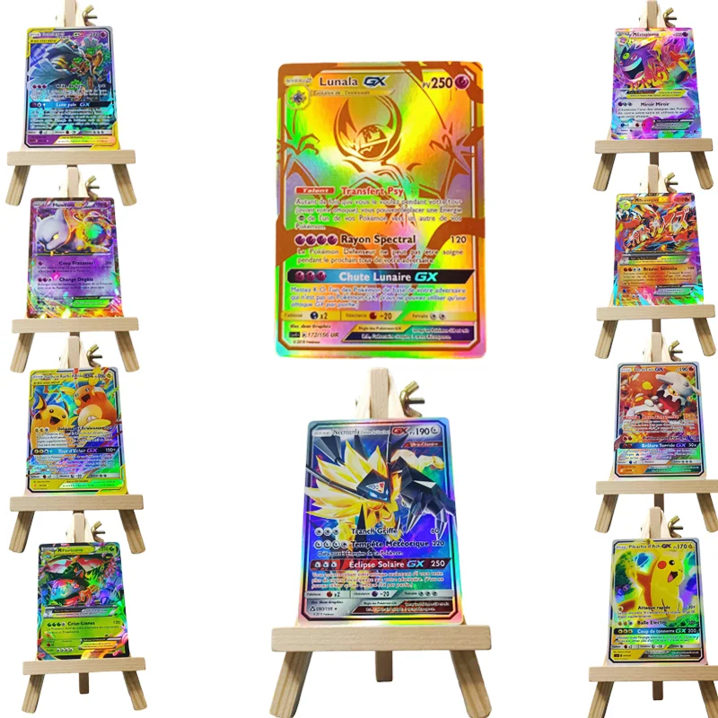 

Pokemon EX GX Flash Card Pack of 10 Pokemon Game Fighting Car Trading Card Game Children's Toy Christmas Gift