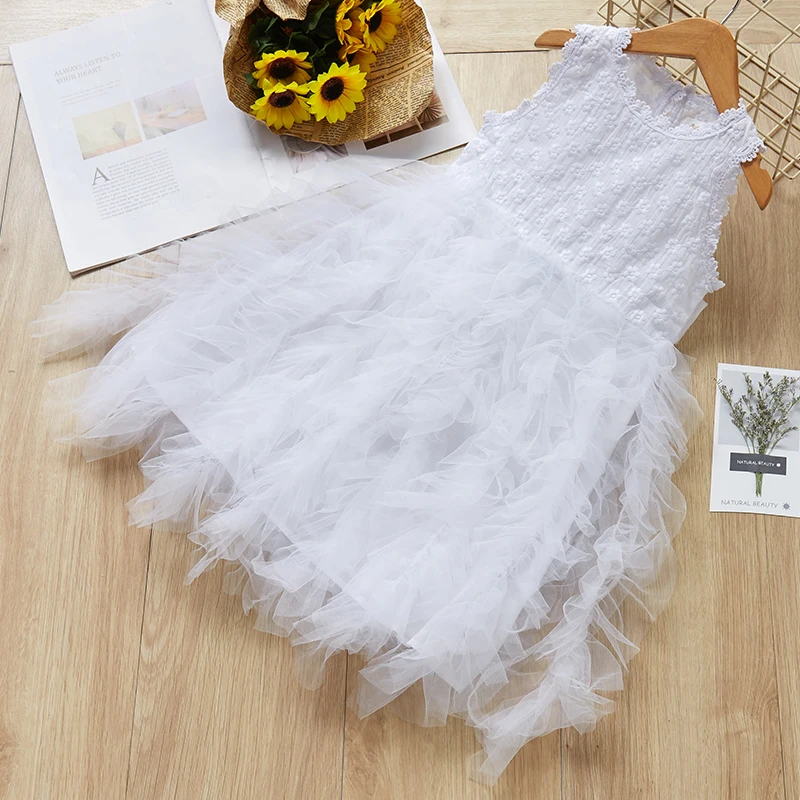 Menoea детское платье для девочек 2020 летняя сетчатая одежда маленьких клетчатое