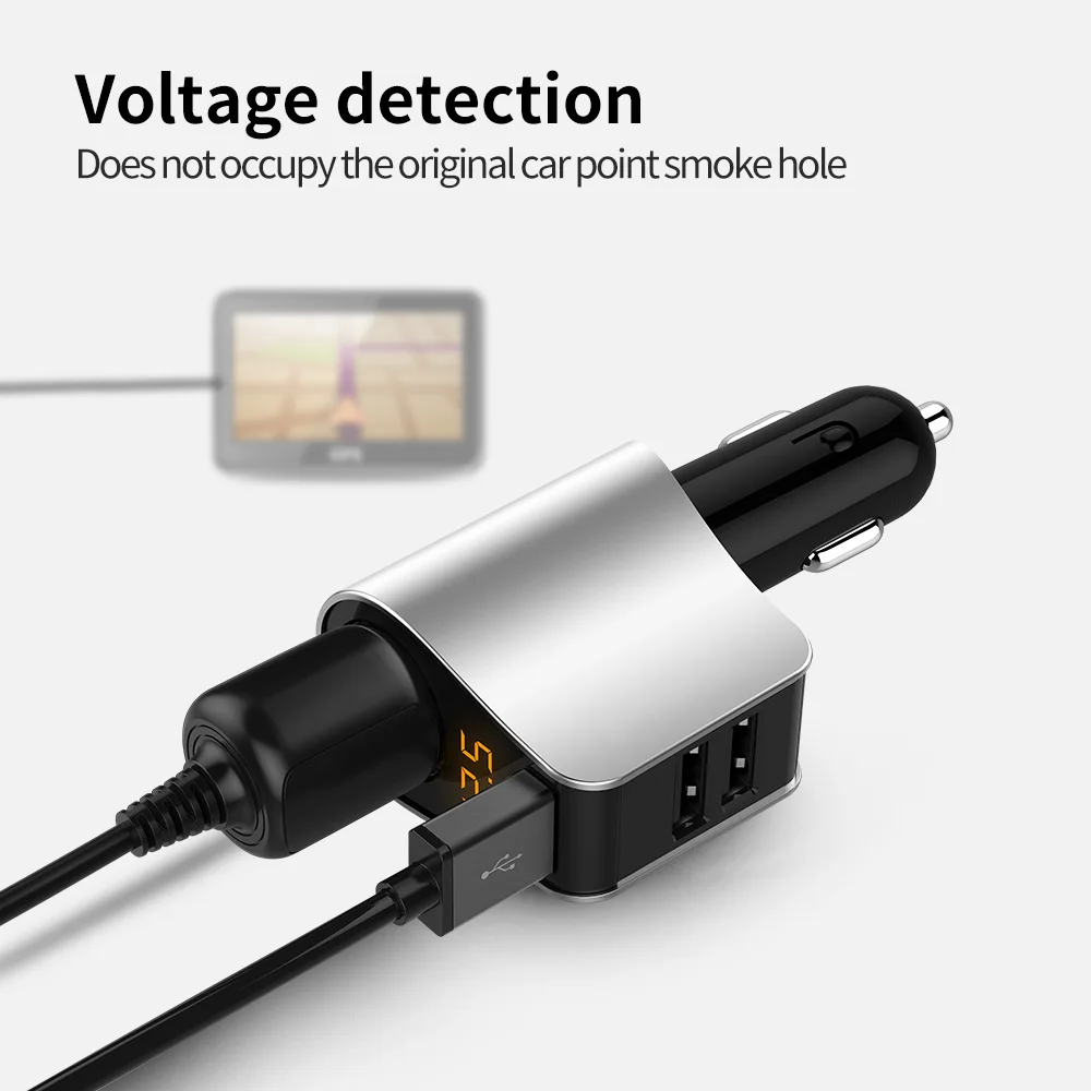 KORSEED розетка для автомобильного прикуривателя сплиттер питания 3 USB