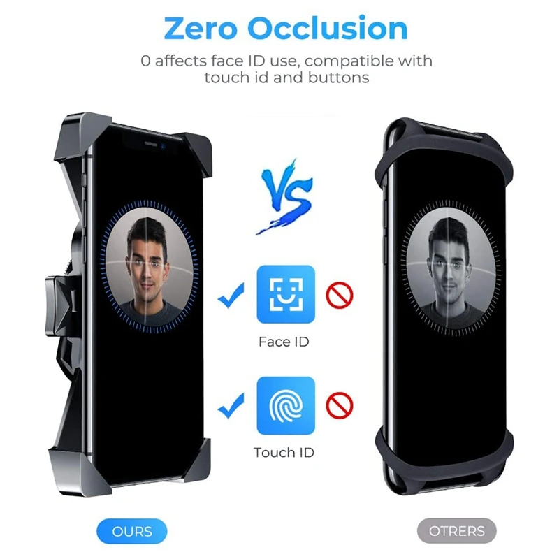 

Bike Phone Mount-Mechanical Safety Locking System Phone Mount for Bike, Anti-Shake 360 degree Rotation Bike Phone Holder
