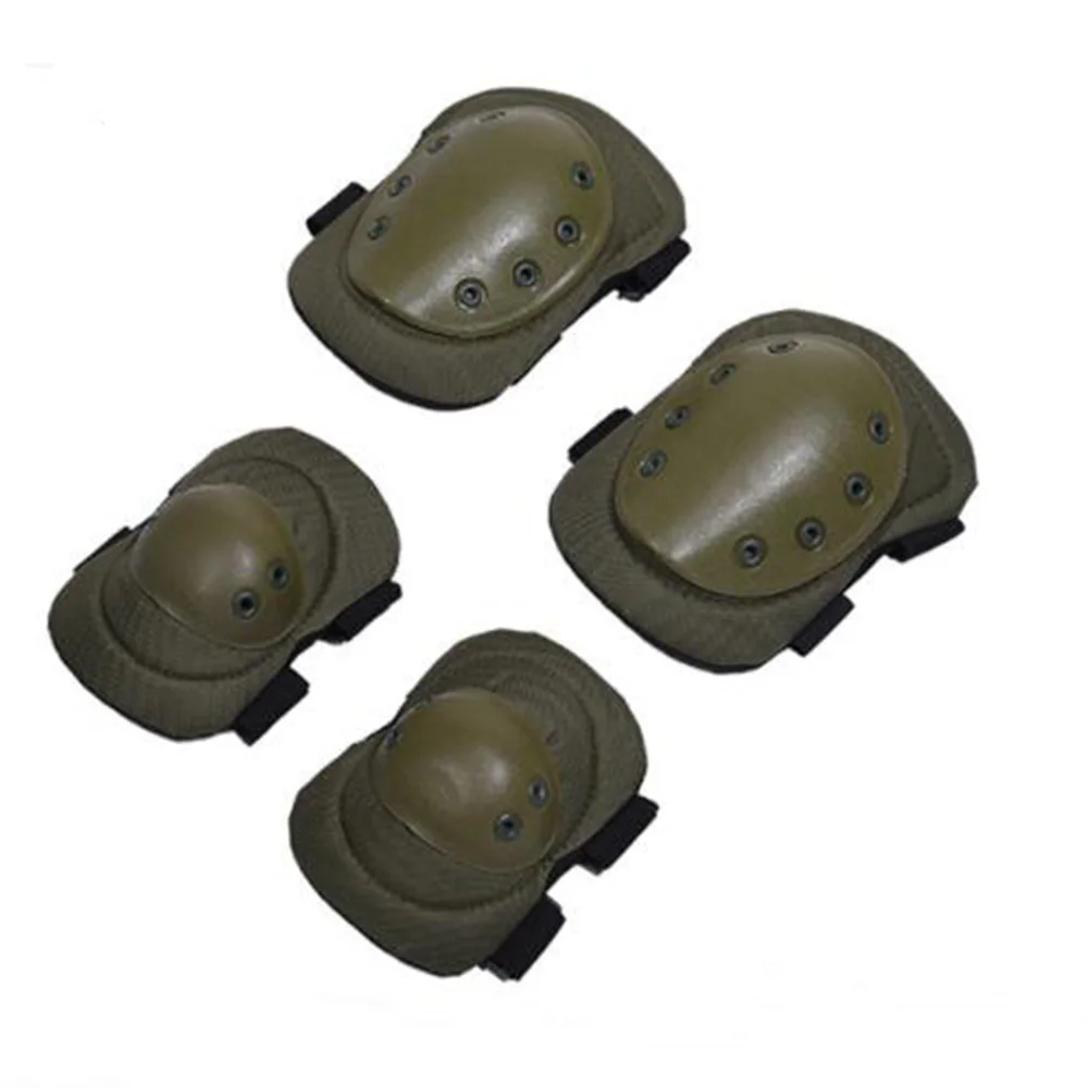 4 шт. набор тактических боевых защитных подушек для взрослых 2x наколенники +