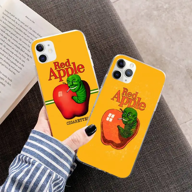 NBDRUICAI красное яблоко сигареты Роскошный Уникальный Дизайн чехол для телефона iPhone