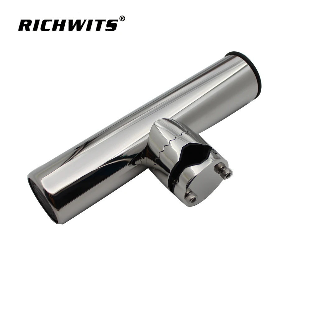 

Stainless Tournament Style Clamp on Fishing Rod Holder for Rails 19mm to 32mm , Rail Mount Rod Holder