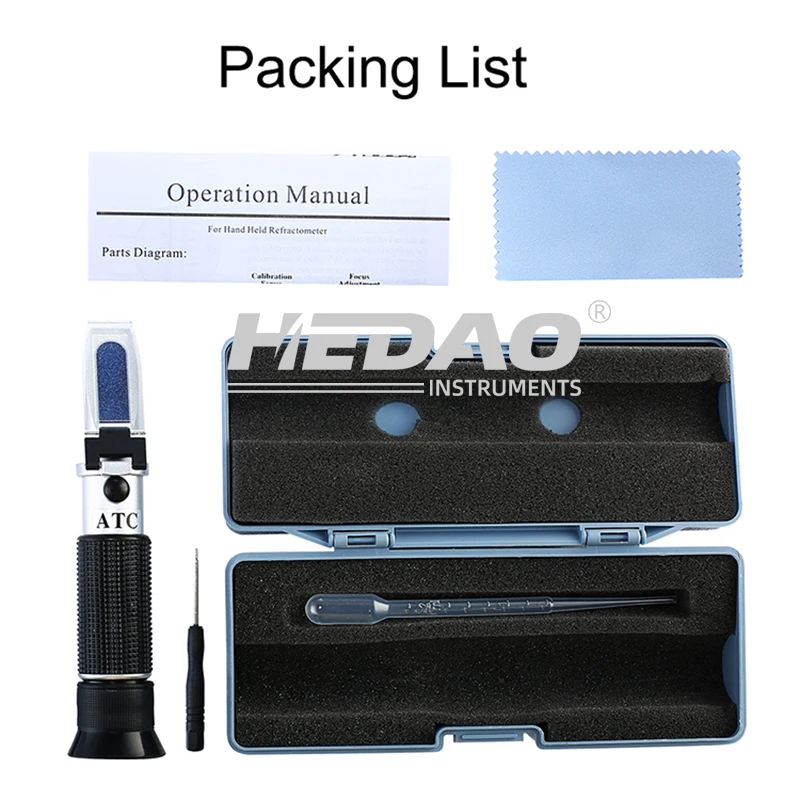 Рефрактометр Брикса 0-80% для растительного масла глюкозы сиропа и фруктового