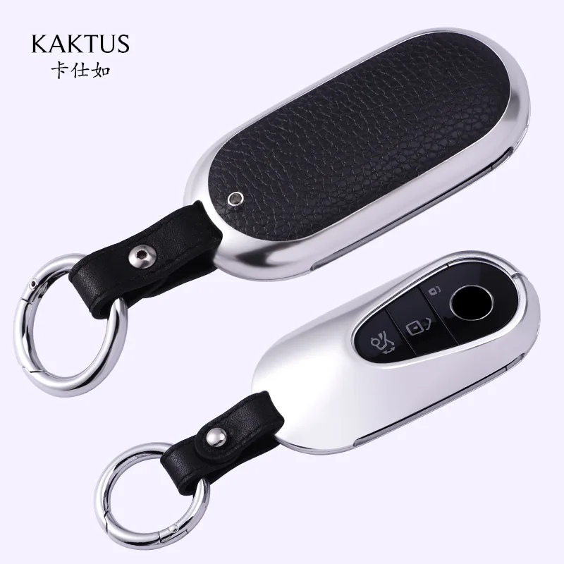 

2021 Aluminium Alloy Luxury Car Key Purse Cover Key Wallet Protection for Benz Maybach 2021 S-class 500L S450L S400L Keychain