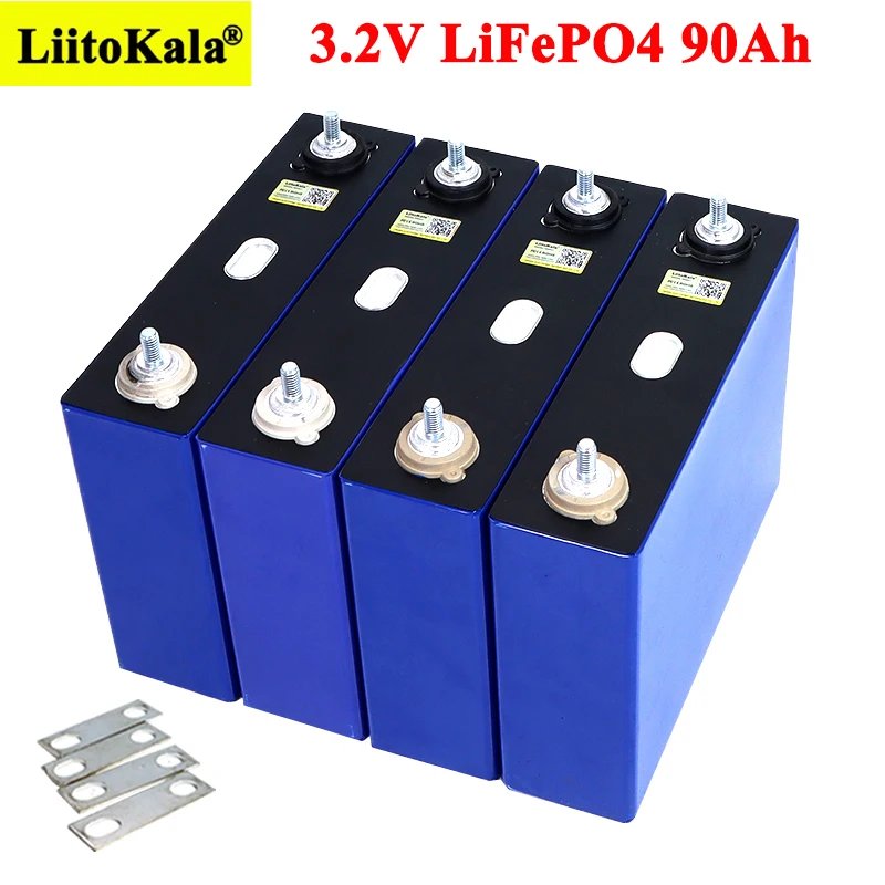 

3.2V 90Ah LiFePO4 battery can for 4S 12V 24V 3C 270Ah Lithium-iron phospha VR Solar energy Car Boat batteries