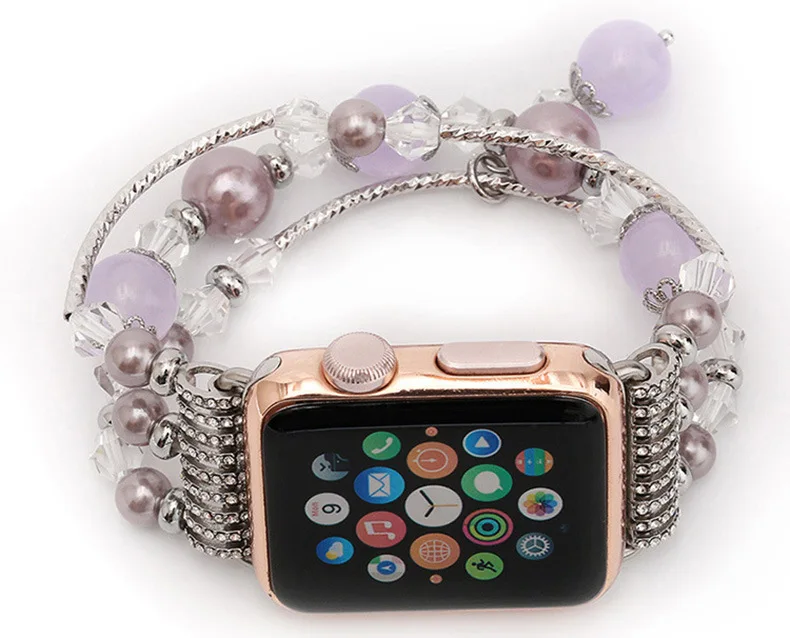 Агат ремешок для часов аpple 4 44 мм 40 мм iwatch ремешок 42 мм для часов серии 4 3 2 1 42 мм 38 мм браслет для женщин iphone браслет
