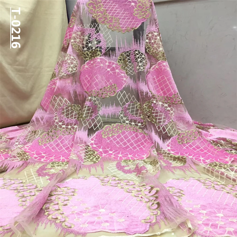 Королевская Синяя модная бархатная кружевная ткань высокого качества