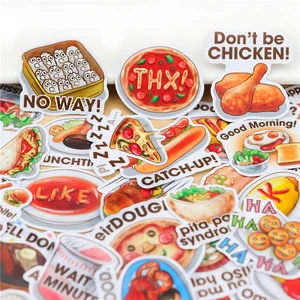 41 шт. милые вкусные наклейки на еду для телефона ноутбука Diy наклейки для детей классическая игрушка Скрапбукинг этикетка наклейка Kawaii Канцтовары