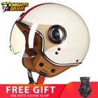 Мотоциклетный шлем 34 Винтаж Casco Moto Мужской Ретро Мото шлем Лето скутер мотоцикл шлем 110B