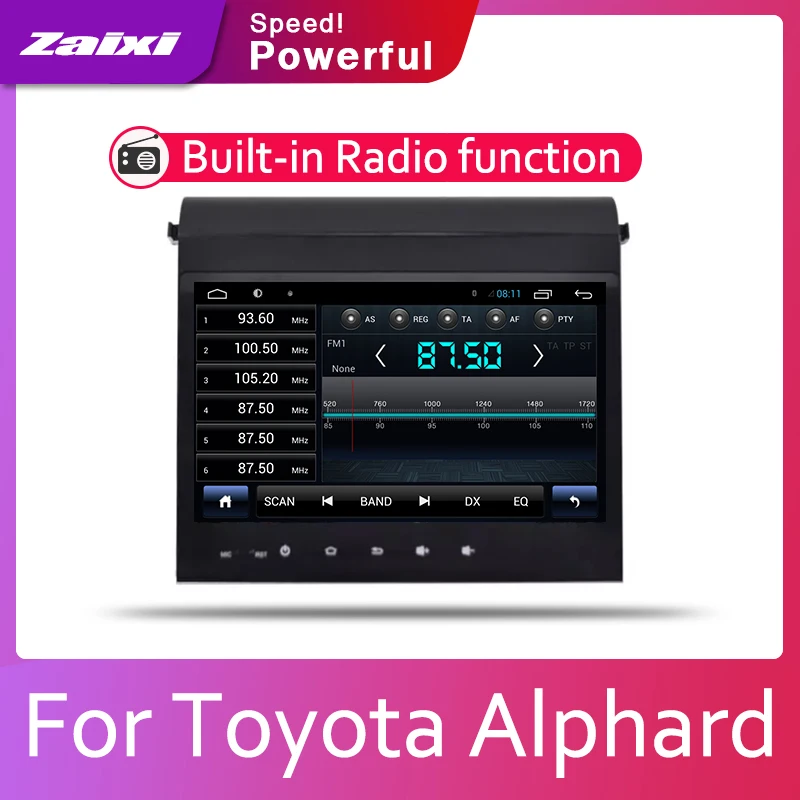 Для Toyota Alphard 2012 2013 2014 Автомобильная система Android 1080P IPS ЖК-экран Автомобильный