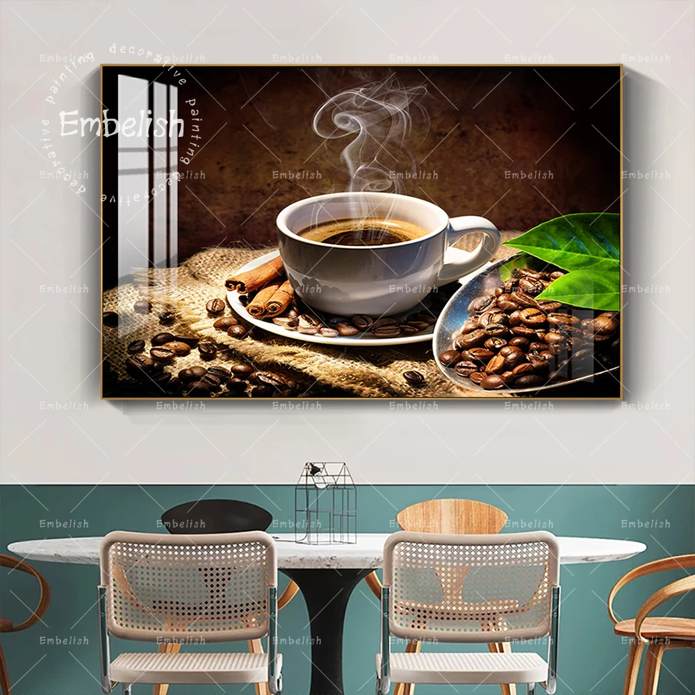

1 Pieces Hot Coffee Food Wall Art Pictures For Living Room Modern Home Decor Posters Dinning Room HD Print Canvas Oil Paintings