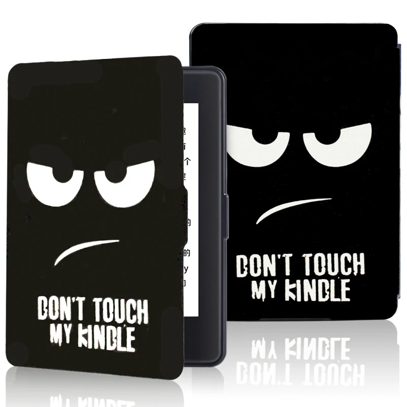Умный чехол для Amazon Kindle Paperwhite 1 2 3 из искусственной кожи с откидной крышкой, подходит для всех Kindle Paperwhite поколения до - Цвет: Dont touch