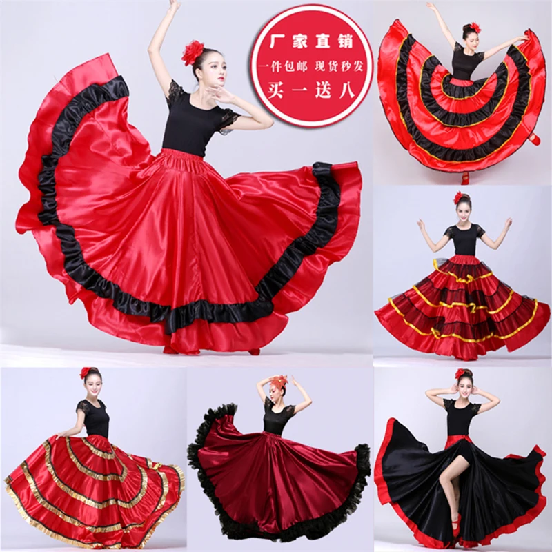 Women Flamenco Dance Costumes Spanish Dress Flamengo Dancer Clothes Ballroom Dancing Dresses Stage Performance Dancewear SL1442 |