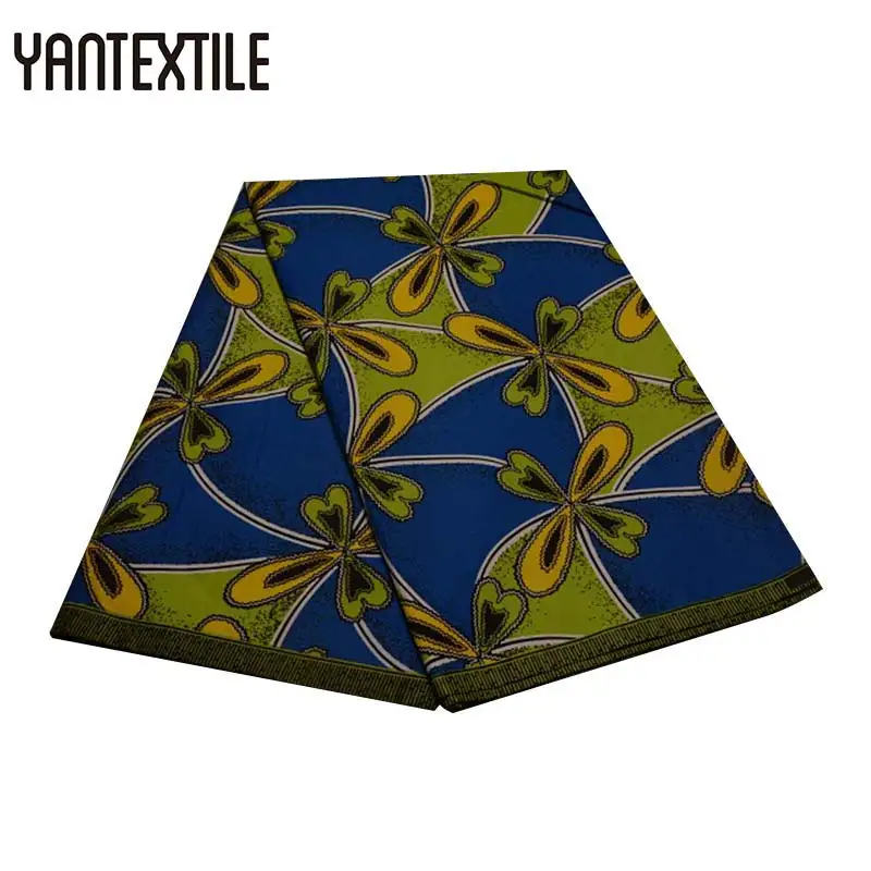 YANTEXTILE африканская восковая ткань полиэстер воск Анкара ткань Африканский настоящий воск принт африканская ткань Tissu Africain для леди