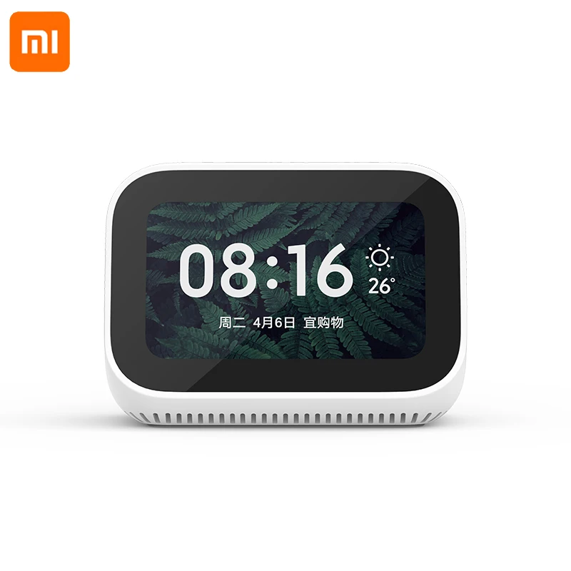Динамик Xiaomi AI с сенсорным экраном Bluetooth 5 0 цифровой дисплей будильник Wi Fi умное