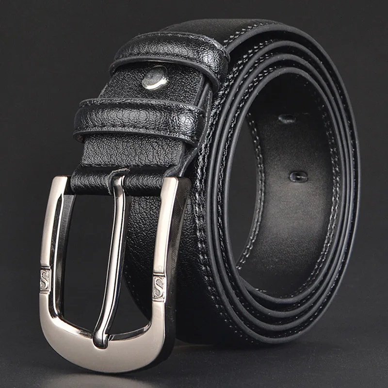 Роскошный мужской ремень из натуральной коровьей кожи мужские ремни новинка