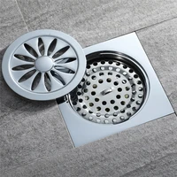 all copper flower shaped bathroom toilet deodorant and insect proof large flow floor drain