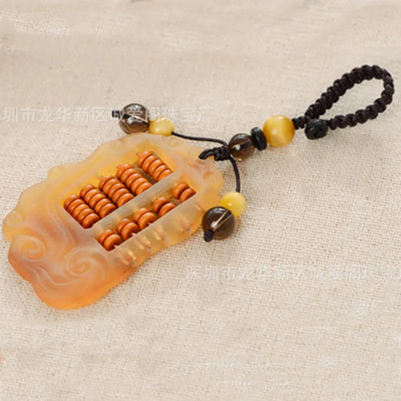 Коготь брелок счеты творческий ручной работы из сандалового дерева подвеска