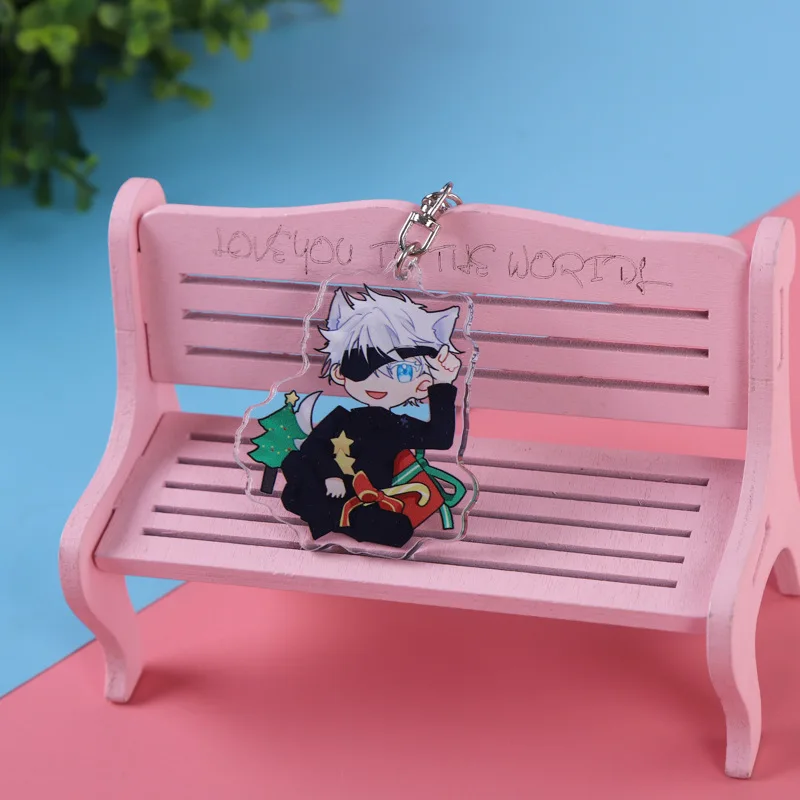 

Jujutsu Kaisen Acrylic Keyring Student Backpack Beautiful Pendant Car Seat Keychain Birthday Gift Friend Keychains