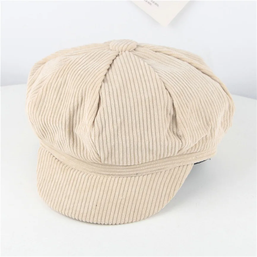 Берет детская шапка женская новинка 2019 года детский однотонный вельветовый