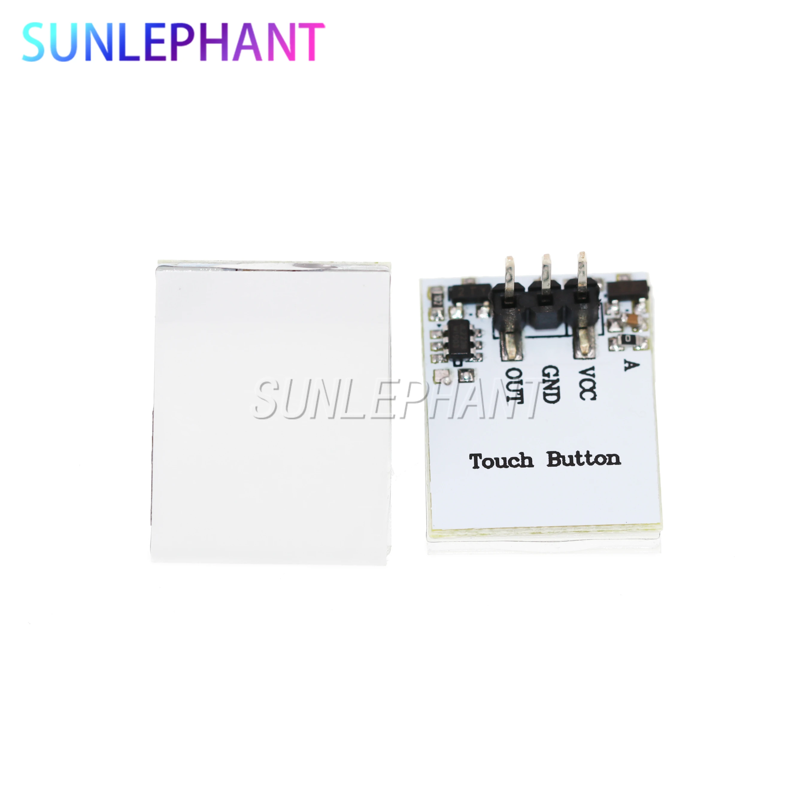 Зеленая синяя красная и желтая цветная RGB емкостная сенсорная кнопка