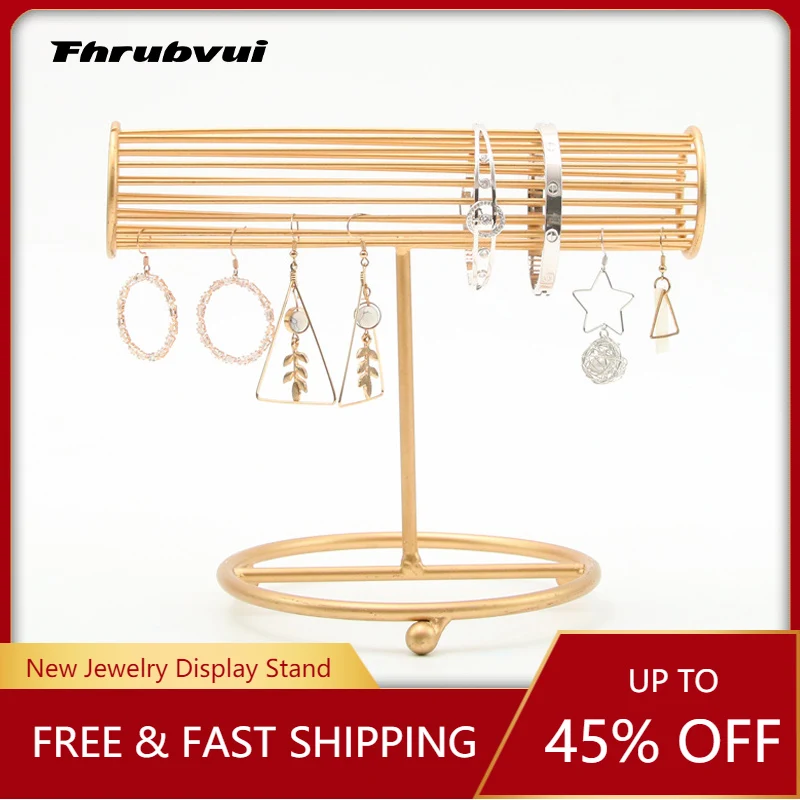 

Metal Jewelry Tree Stand Organizer Necklace Organizer Display with For Necklaces Bracelet Earrings and Ring