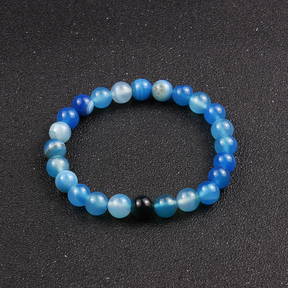 Women Yoga Chakra Bracelets Classic Matte Amazonite Stone Strand Bracelet Men Beaded Charm Handmade Jewelry Wholesale | Украшения и