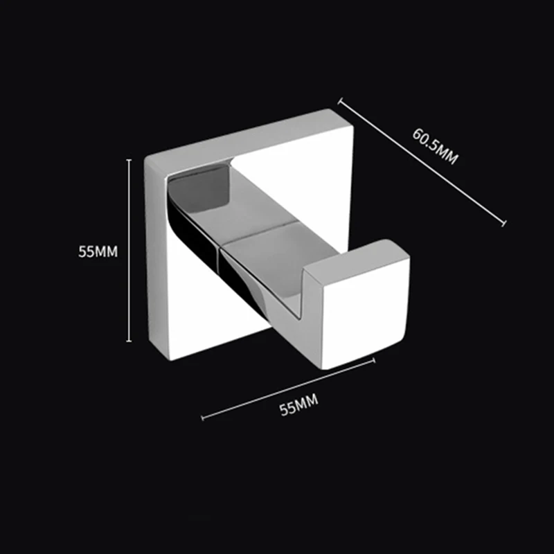 

Newly Matte Towel Hook Stainless Steel Bathroom Rustproof Clothes Towel Coat Hook Toilet Kitchen MK