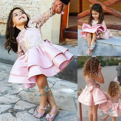 

Mini princess Flower Girl Dress Prom Bridesmaid Dress Birthday Pageant Party