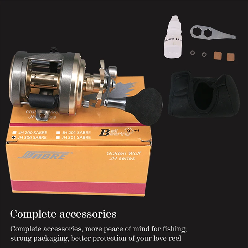 

DEUKIO Fishing Reel Bait Casting JH300/301 Right/Left Hand Fishing Wheels Single Grip 10kg Max Drag Saltwater Reel for Fishing