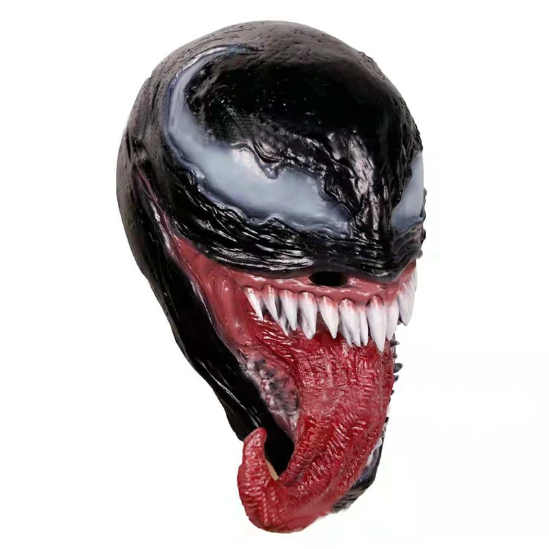 Маска Человека паука веном черный и красный косплей Человек паук Эдварда Брока