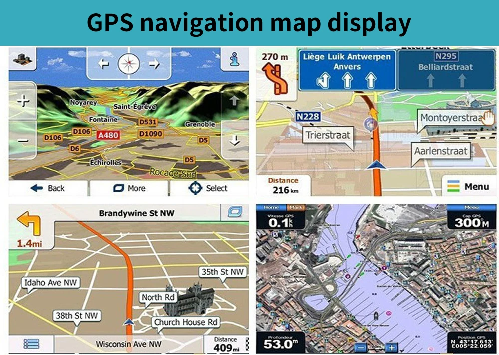 Gps навигатор elebest с сенсорным экраном 7 дюймов gps для автомобиля грузовика