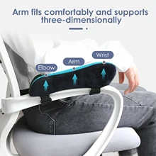 Comfort Office Chair Armrest Pad Elbow Pillow Comfortable Support Cushion Memory Foam Inner Core Sofa Cushion For Home Office