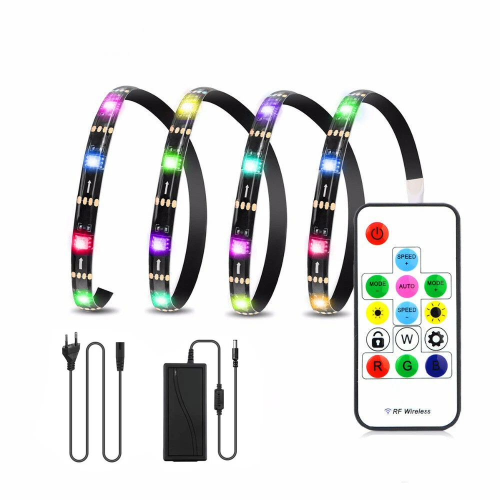 5 м в WS2812B WS2812 светодиодные полосы света индивидуально адресуемые умные RGB