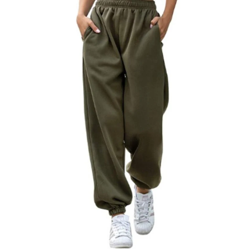 

Casual Home Clothing Women Pants Sports Sweatpants Wimter Spring Ankle-length Pants for Women Solid Casual Wear