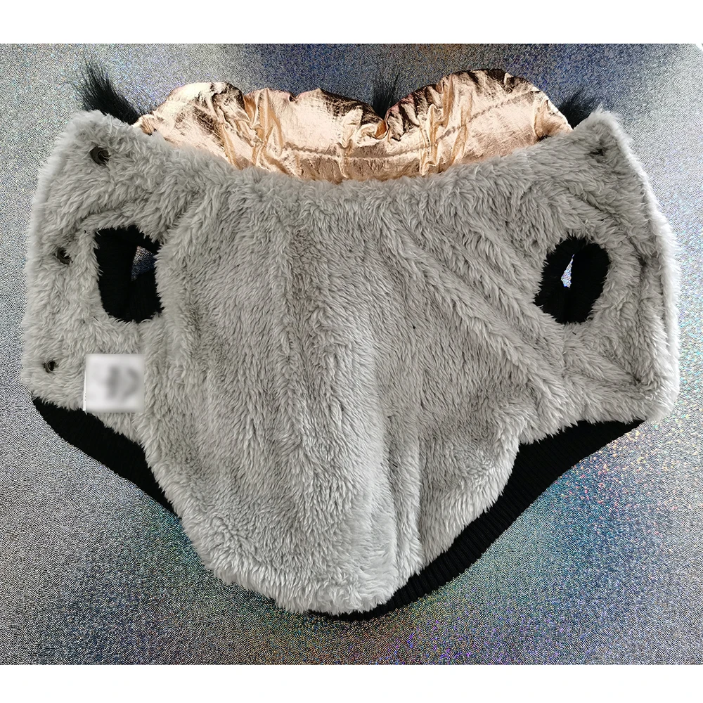 Одежда для собак на осень и зиму одежда две ступни толстая размеры золотой