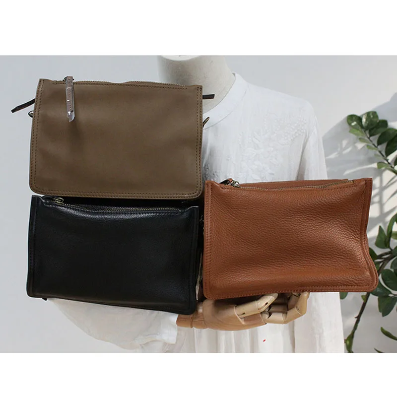 100% женская сумка через плечо из натуральной кожи Модная элегантная тоут