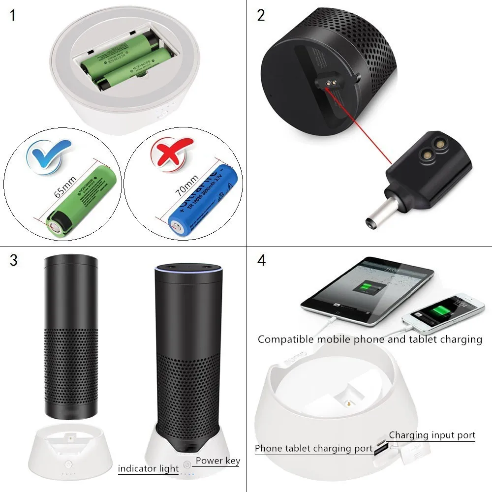 Беспроводной Bluetooth динамик USB док-станция зарядное устройство зарядный кабель