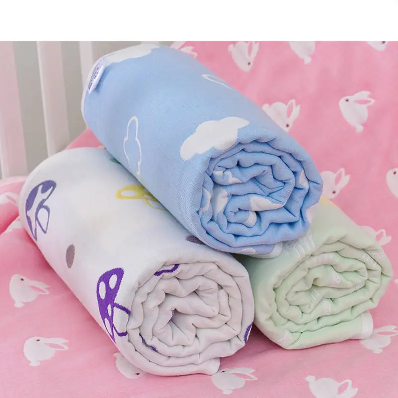 Большой Размеры детское одеяло 6 шестислойное газовое полотенце хлопок банное