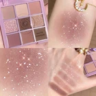 Акриловые 9-цветные тени для век, матовые Перламутровые тени для век, палитра теней для век, блестящий хайлайтер, Шиммер, стойкие очаровательные глаза