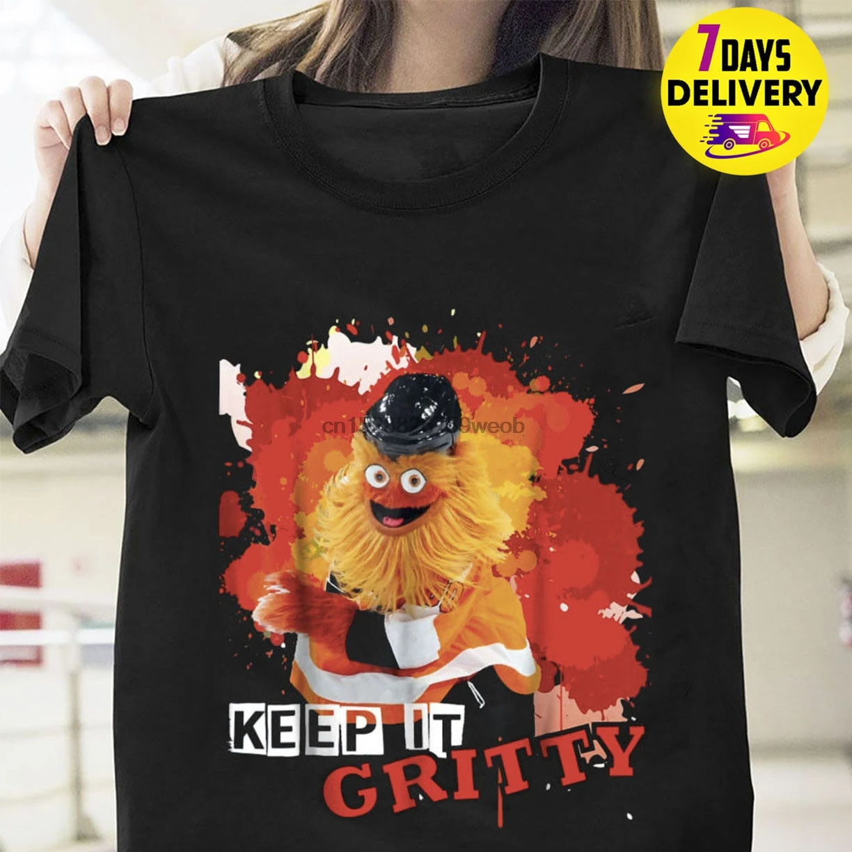 Keep It Gritty Philadelphia Hockey футболка талисман флаеры черный хлопок для мужчин S 3Xl |