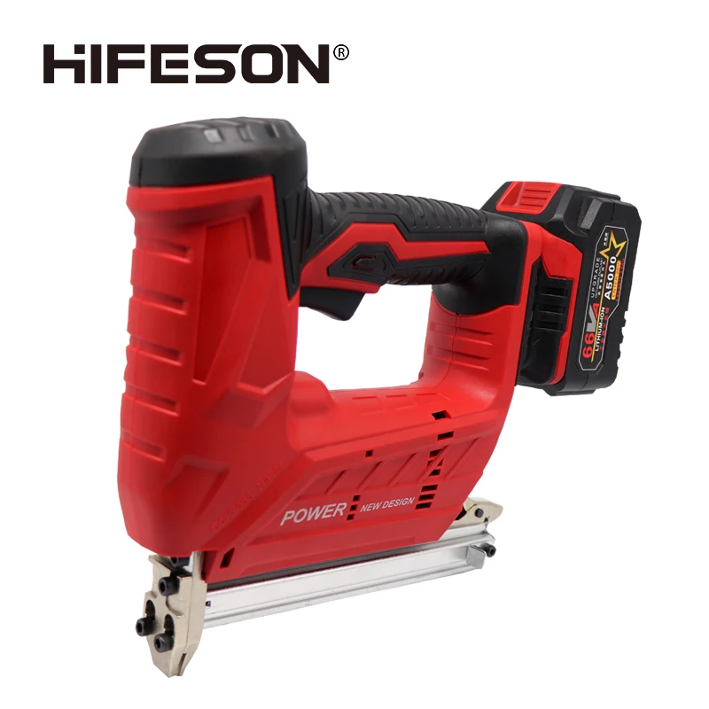 

HIFESON Wireless Electric Stainless Steel ST18 Nail Guns 1500/3000MA 18mm Nailer for Furniture Frame Carpentry Wood Working