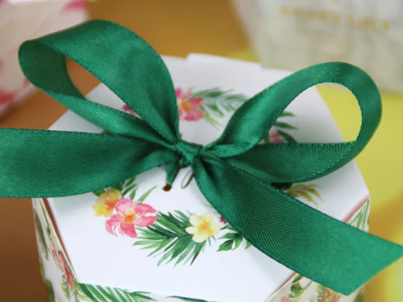 Фламинго Шестигранная конфетная коробка бумажная упаковка для шоколада