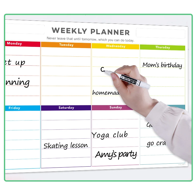 Магнитный ежемесячный планировщик умный календарь стираемая доска ежедневный