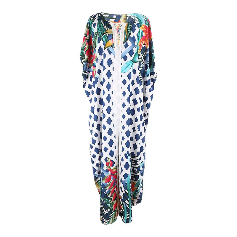 

Quick Drying Positioning Robe Beach Blouse Holiday Long Skirt Bikini Swimsuit Jacket Sunscreen Blouse