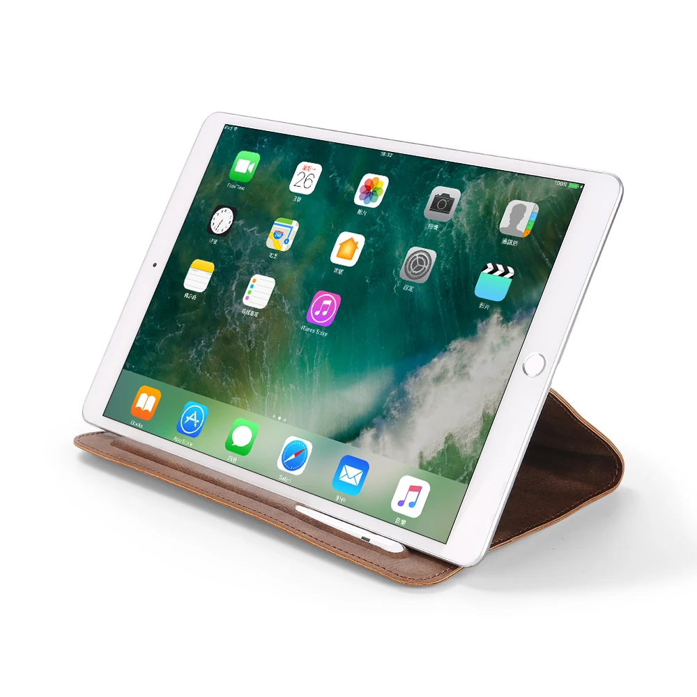Чехол-сумка для iPad 10,2, Aiyopeen из искусственной кожи с держателем для карандашей для iPad 7 поколения